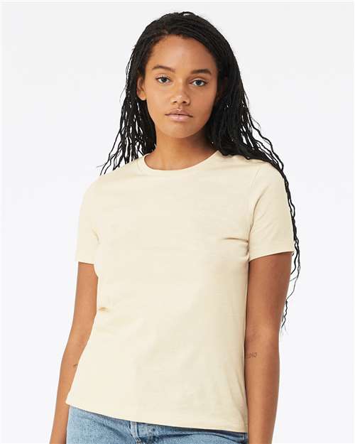 BELLA + CANVAS 6400, Women’s Relaxed Jersey Tee, Natural