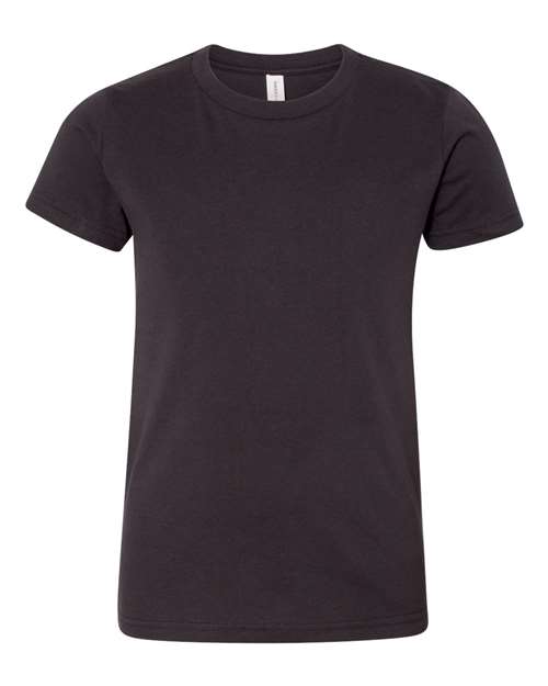BELLA + CANVAS 3001Y, Youth Jersey Tee, Dark Grey