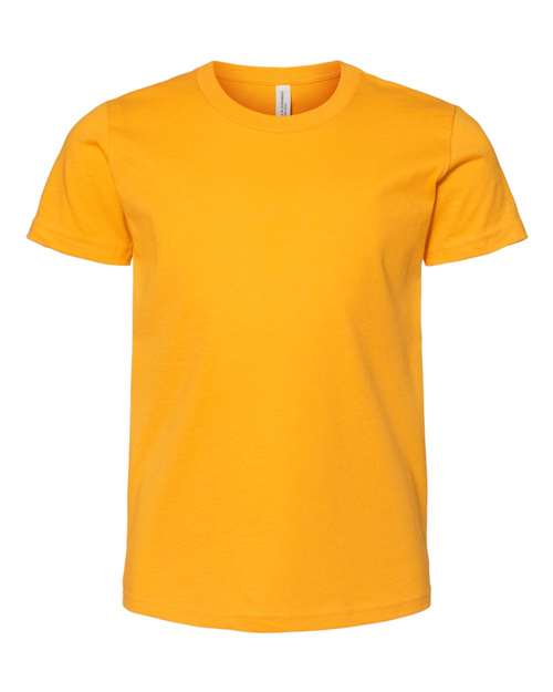 BELLA + CANVAS 3001Y, Youth Jersey Tee, Gold