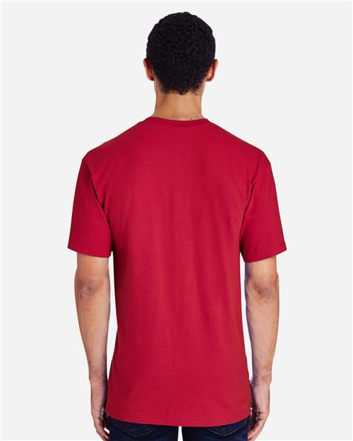 Gildan H000 Unisex Hammer™ T-Shirt Cotton Cotton-Poly Blend Midweight Moisture-Wicking Polyester Premium Regular Fit Short Sleeves Sport / Athletic T-Shirts Tear-Away Label Tops Womens Womens Tops Woven Shirts