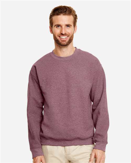 Unisex Heavy Blend™ Crewneck Sweatshirt - Heather Dark Maroon - - 372