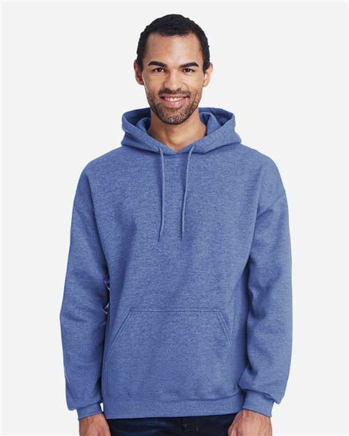 Gildan 18500, Unisex Heavy Blend Hooded Sweatshirt, Heather Deep Royal