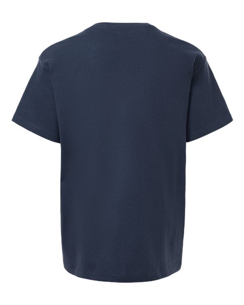 Gildan 5000B, Youth Heavy Cotton T-shirt, Blue Dusk