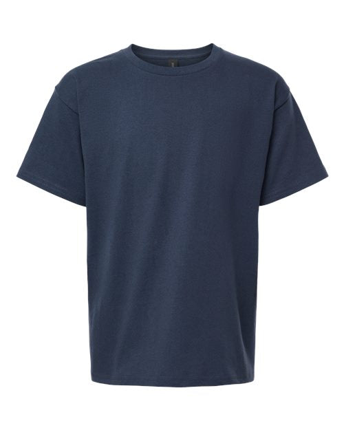 Gildan 5000B, Youth Heavy Cotton T-shirt, Blue Dusk