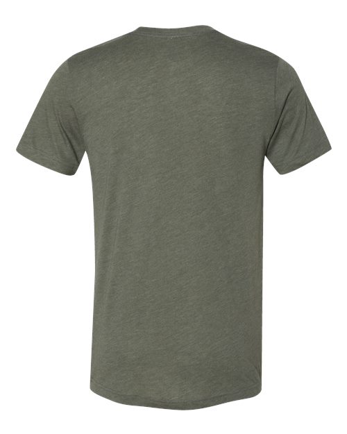 BELLA + CANVAS 3413, Triblend Tee, Military Green Triblend