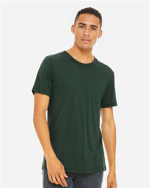 BELLA + CANVAS 3413, Triblend Tee, Solid Forest Triblend