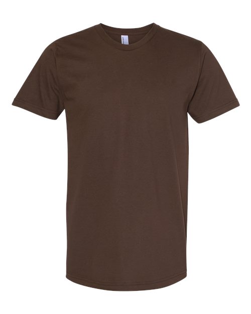 Unisex Fine Jersey Tee - Brown - - 6364