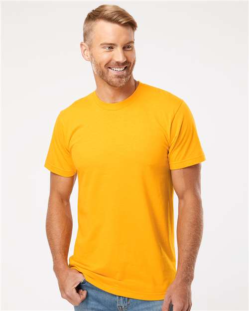 Unisex Fine Jersey Tee - Gold - - 6364