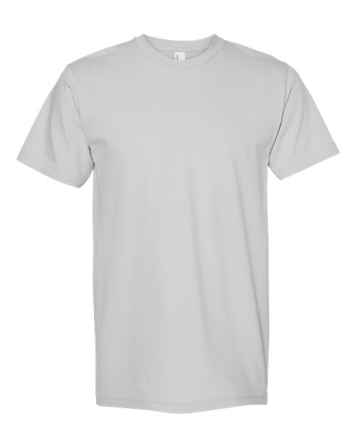 American Apparel 2001, Unisex Fine Jersey Tee, New Silver