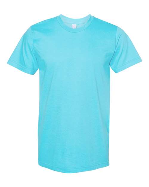 Unisex Fine Jersey Tee - Turquoise - - 6364