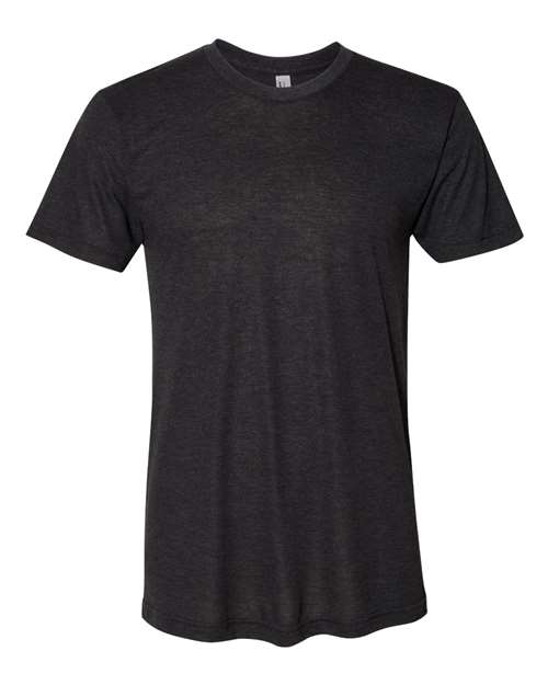 American Apparel TR401, Unisex Triblend Track Tee, Tri-Black