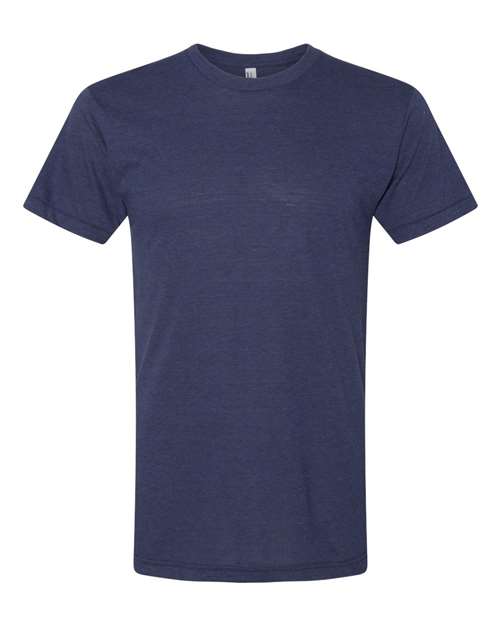 American Apparel TR401, Unisex Triblend Track Tee, Tri-Indigo