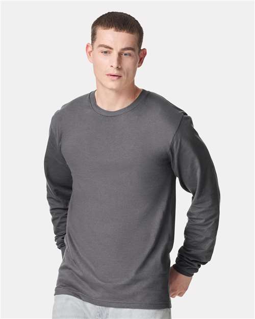 American Apparel 2007, Unisex Fine Jersey Long Sleeve Tee, Asphalt