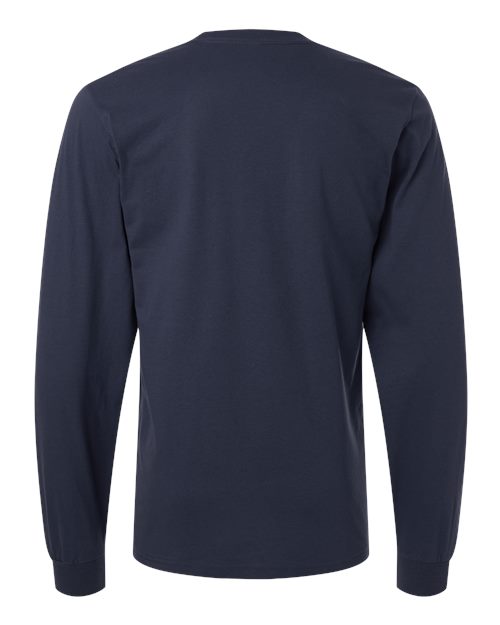 American Apparel 2007, Unisex Fine Jersey Long Sleeve Tee, Navy