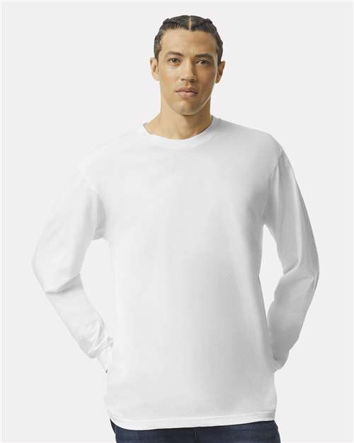 American Apparel 2007, Unisex Fine Jersey Long Sleeve Tee, White