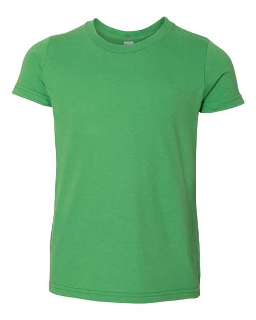 Youth Fine Jersey Tee - - 6398 Grass 12 01927 2201W 4-4.9 oz American Apparel Cotton Cotton - 100% Cotton - Combed Cotton - Ringspun Crewneck Fashion T-Shirts Jersey Light (Under 5 oz) No Visible Logos Premium Fashion Short Sleeves Side Seams T-Shirts T-Shirts - Premium Tops Unisex Youth