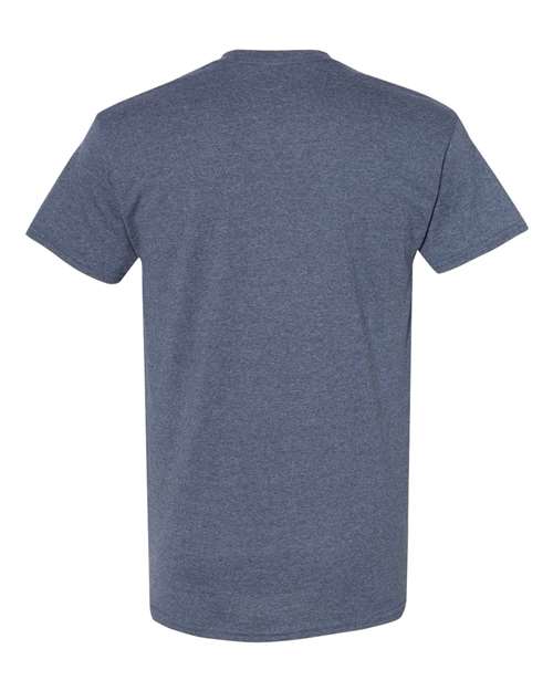Gildan 5000, Unisex Heavy Cotton T-shirt, Heather Navy