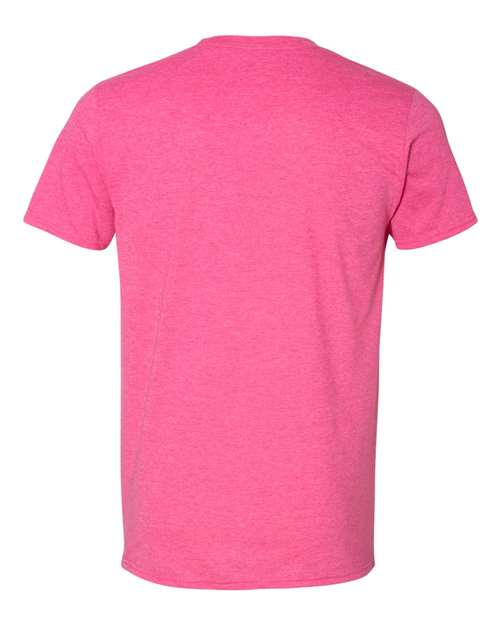 Gildan 64000, Unisex Softstyle T-shirt, Heather Heliconia