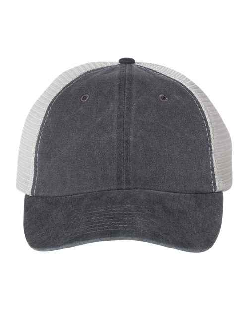 Pigment-Dyed Trucker Cap - - 6856