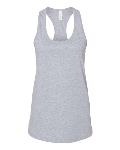 BELLA + CANVAS 6008, Women's Jersey Racerback Tank, Athletic Heather
