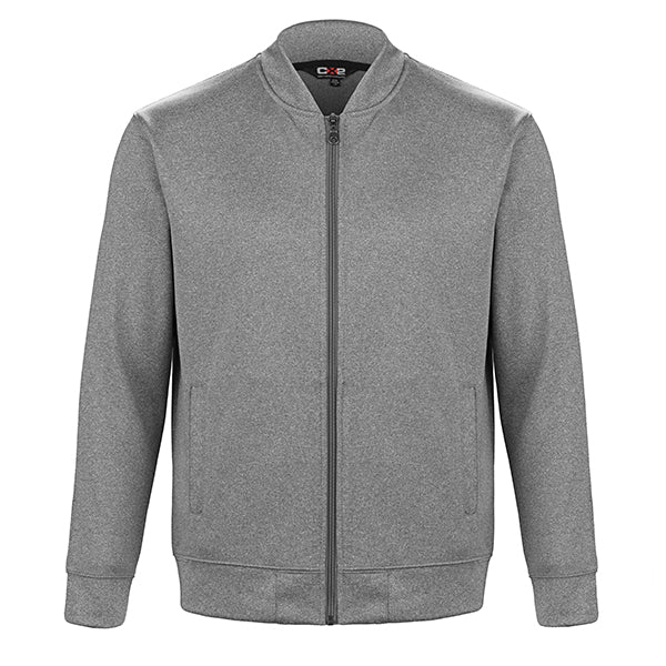 L00692 - Parkview - Adult Polyester Full-Zip Sweatshirt Grey 692 adult CX2 mens sweater team