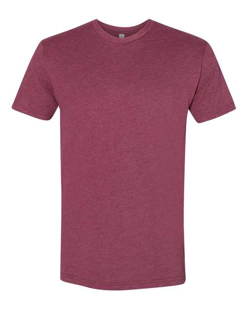 Next Level 6410, Unisex Sueded Tee, Heather Maroon