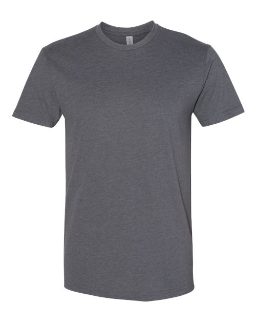 Next Level 6410, Unisex Sueded Tee, Heather Metal