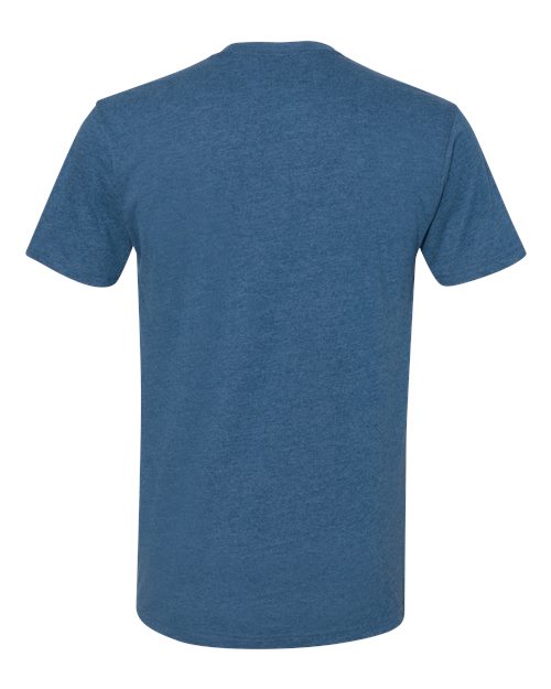 Next Level 6410, Unisex Sueded Tee, Heather Cool Blue
