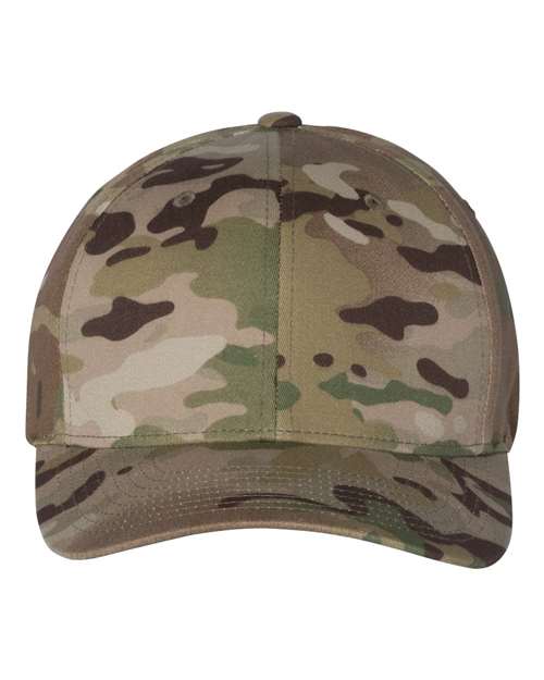 Flexfit 6277, Cotton Blend Cap, Multicam Green