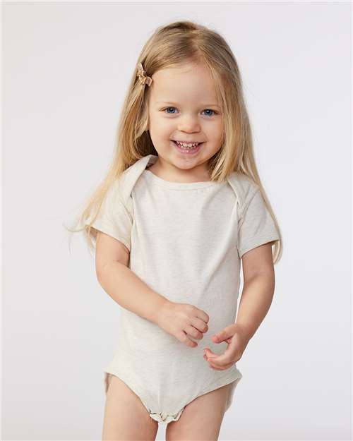 Rabbit Skins 4424, Infant Fine Jersey Bodysuit, Natural Heather