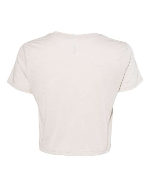BELLA + CANVAS 8882, Women’s Flowy Crop Tee, Heather Dust
