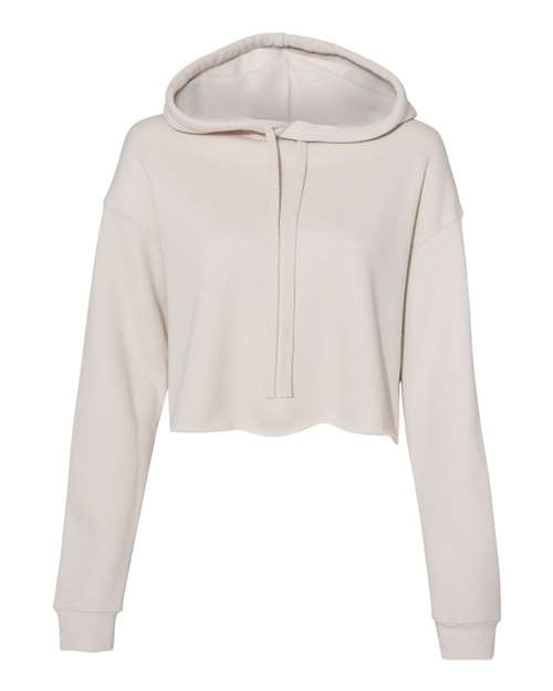 BELLA + CANVAS 7502, Women's Crop Hoodie Sweatshirt, Heather Dust