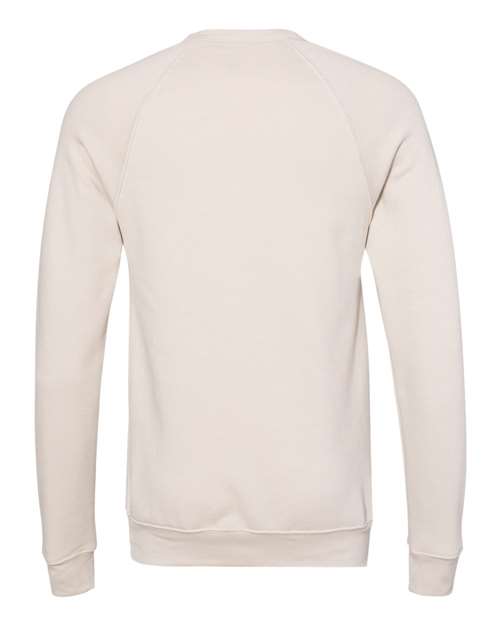BELLA + CANVAS 3901, Unisex Sponge Fleece Raglan Crewneck Sweatshirt, Heather Dust