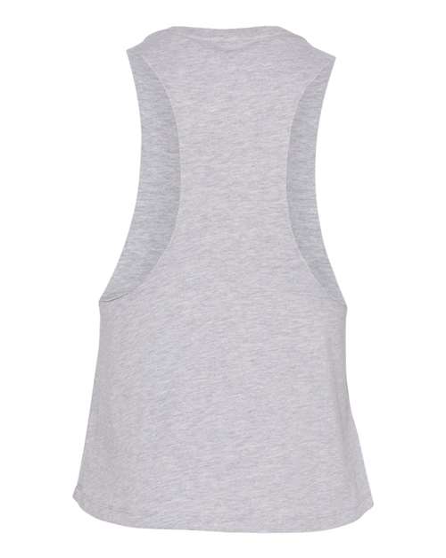 BELLA + CANVAS 6682, Women's Racerback Crop Tank, Athletic Heather