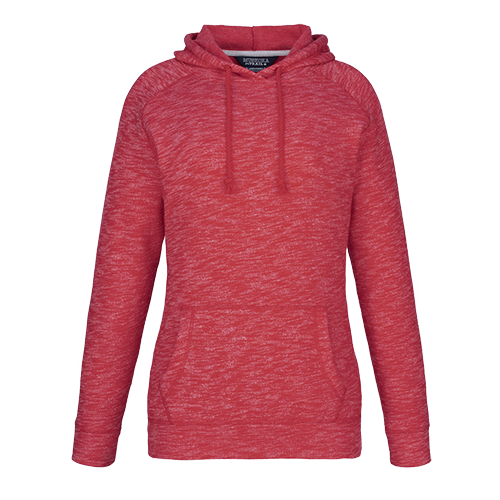 L00741 - Anaheim - Ladies Pullover Hooded Sweatshirt Red Heather 741 eco-friendly Ladies Muskoka Trail sustainable Women