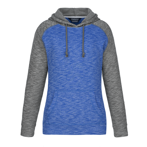 L00746 - Alameda - Ladies Pullover Hooded Sweatshirt Blue Gunmetal Heather 746 eco-friendly Ladies Muskoka Trail sustainable Women