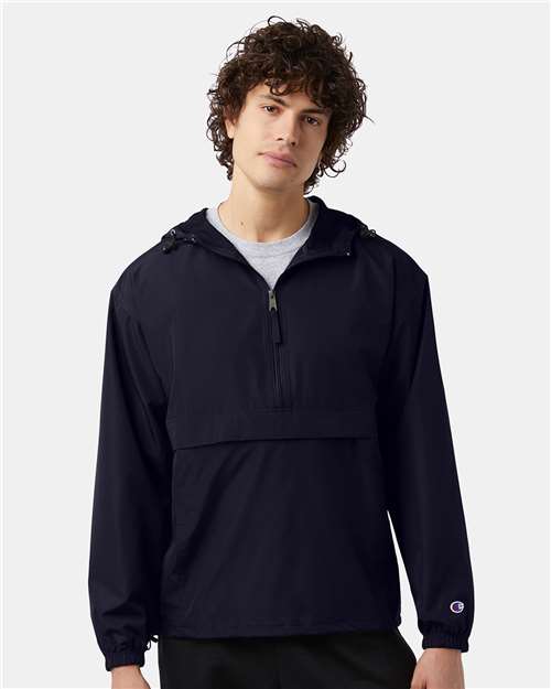Champion CO200, Unisex Packable Anorak Jacket, Navy