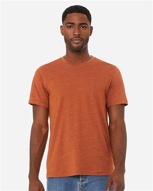BELLA + CANVAS 3001CVC, Cvc Jersey Tee, Heather Autumn