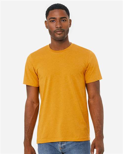BELLA + CANVAS 3001CVC, Cvc Jersey Tee, Heather Mustard