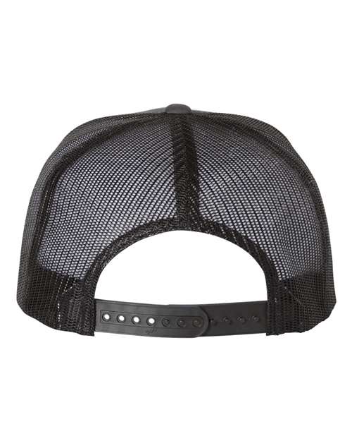 YP Classics 6006, Classic Five-panel Trucker Cap, Charcoal/ Black