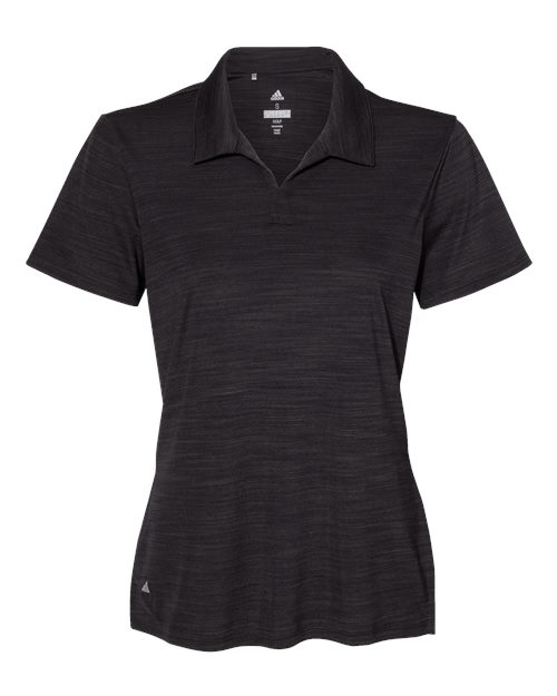 Adidas A403, Women's Mélange Polo, Black Melange