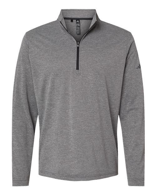 Adidas A401, Men's Ultimate365 Lightweight Quarter-zip Pullover, Black Heather