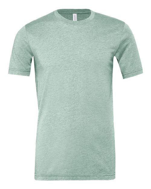 BELLA + CANVAS 3001CVC, Cvc Jersey Tee, Heather Prism Dusty Blue