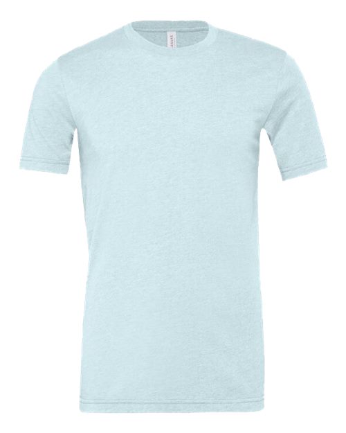 BELLA + CANVAS 3001CVC, Cvc Jersey Tee, Heather Prism Ice Blue