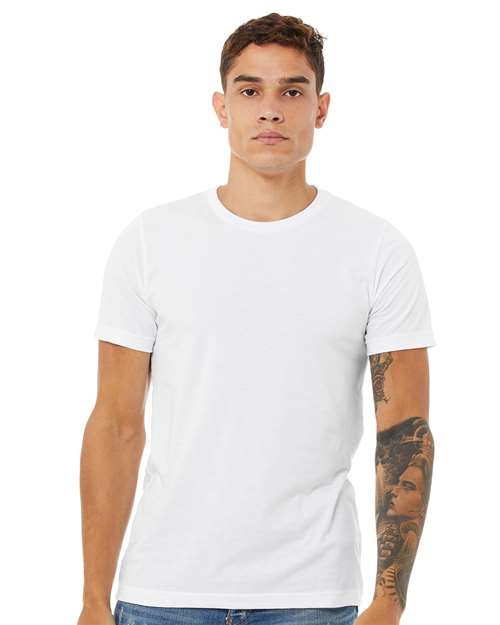 BELLA + CANVAS 3001CVC, Cvc Jersey Tee, Solid White Blend