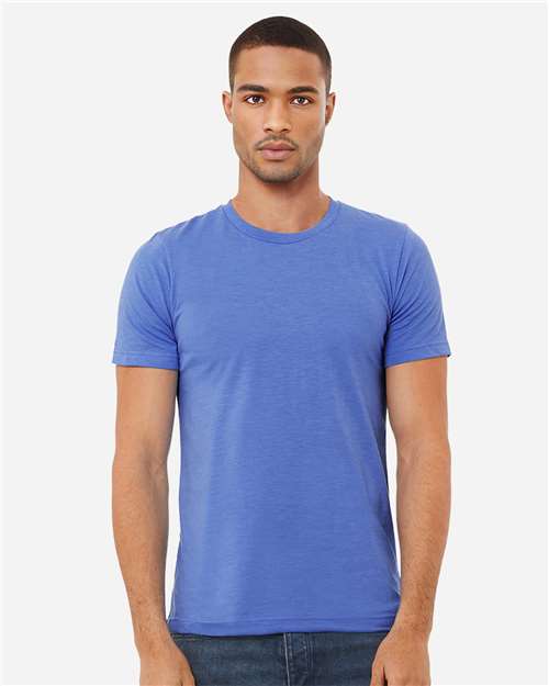 BELLA + CANVAS 3001CVC, Cvc Jersey Tee, Heather Columbia Blue