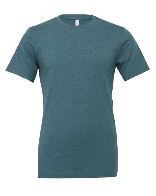 BELLA + CANVAS 3001CVC, Cvc Jersey Tee, Heather Deep Teal