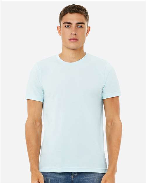 BELLA + CANVAS 3001CVC, Cvc Jersey Tee, Heather Ice Blue