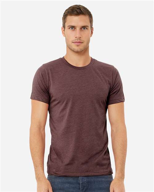 BELLA + CANVAS 3001CVC, Cvc Jersey Tee, Heather Maroon