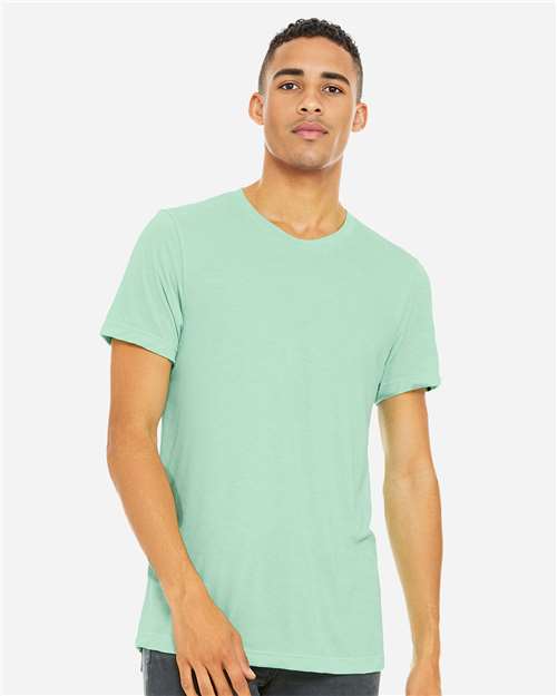 BELLA + CANVAS 3001CVC, Cvc Jersey Tee, Heather Mint